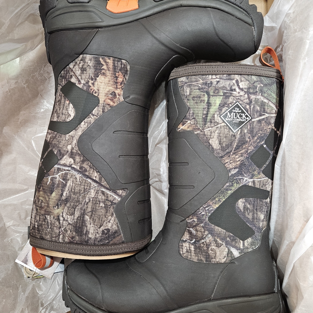 Muck Men's Artic Mossy Oak Camouflage Rain & Snow Boots Size 12 NEW IN THE BOX - Picture 2 of 5